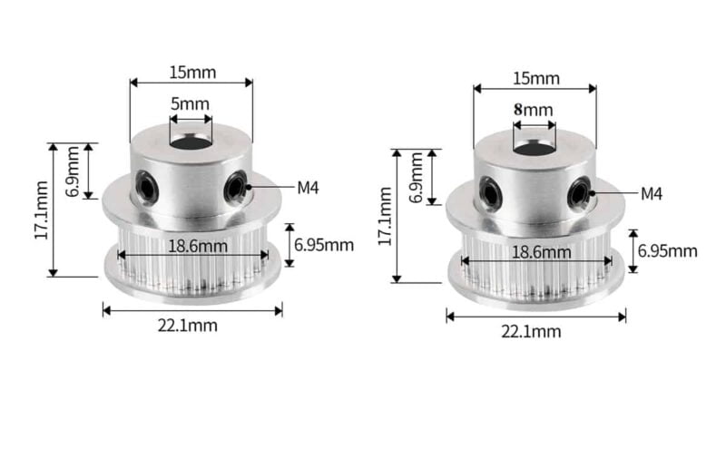 GT2 Timing Pulley 30 Teeth