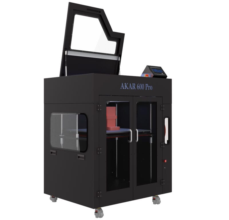 AKAR 600 Pro – Industrial Large-Format IDEX Dual Extruder 3D Printer | 600×600×620mm Build Volume