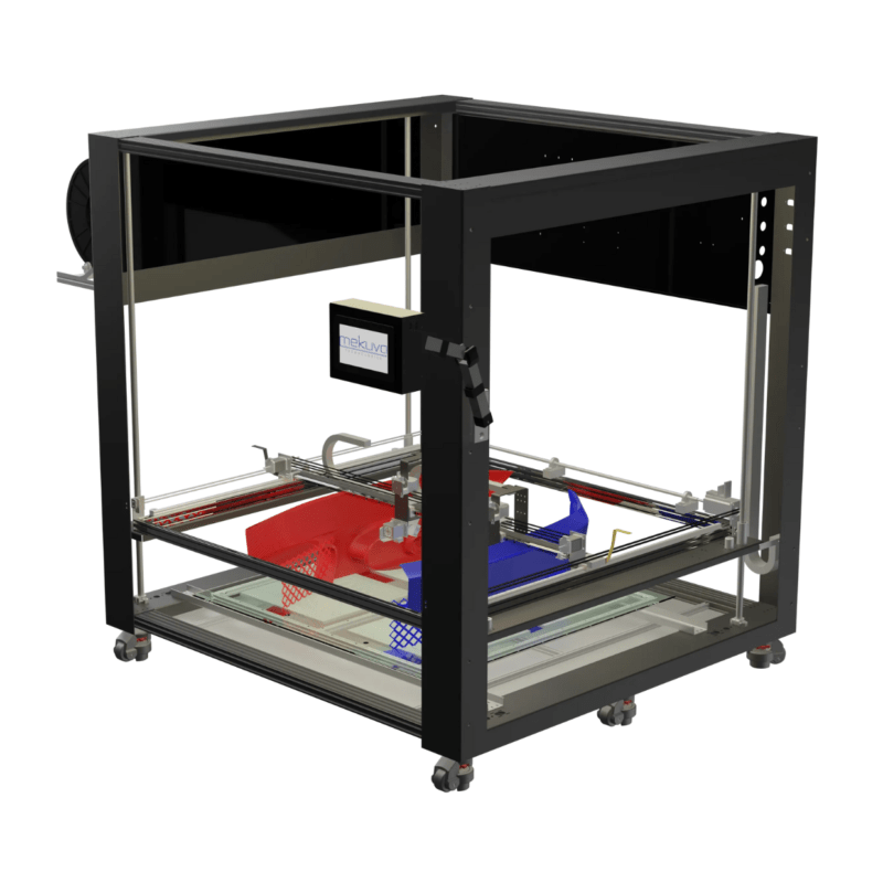 AKAR 1000 Modular 3D Printer, IDEX Head, Laser Engraving & Large Bed Size and Build Volume of 1050x1050x1100mm