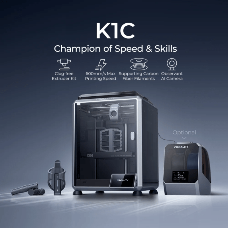 K1C Carbon Fibre 3D Printer | 600mm/s Max Printing